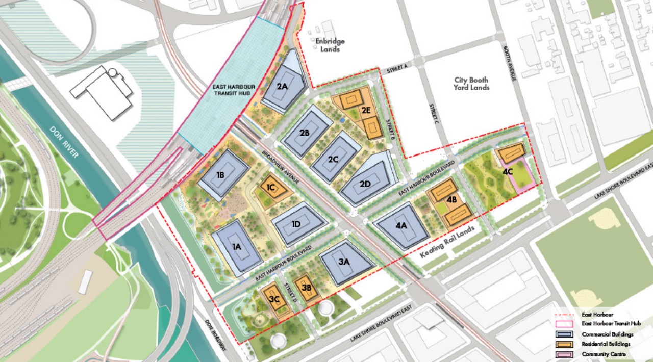 Cadillac Fairview Advances 44-Storey Office Tower as Phase 1 at East ...